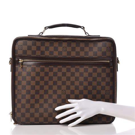 lv damier computer|LOUIS VUITTON Damier Ebene Porte Ordinateur Sabana .